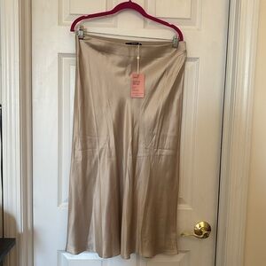 Quince Silk Midi Skirt